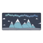 FBB Extra Large Mouse Pad Mountains Anti-slip Rubber Gaming Keyboard Pad