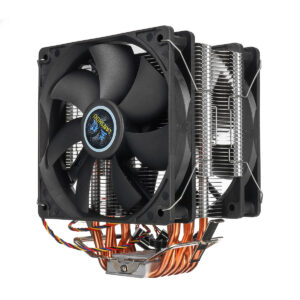 3ピン2ファン4ヒートパイプCPU冷却ファンクーラーIntel 775 1150 1151 AMDのヒートシンク