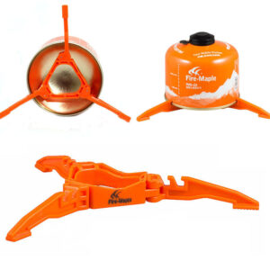 IPRee®アウトドアキャンプ用ガスタンクブラケット折りたたみ式シャフトサポートクッキング用三脚