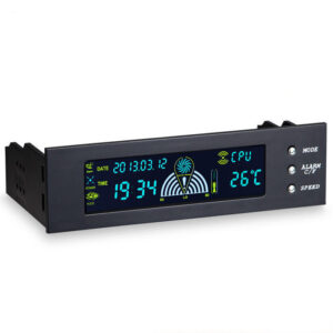 STW 5023 5.25インチLCDパネルCPU冷却ファン速度温度コントローラデスクトップPCケースドライブベイ