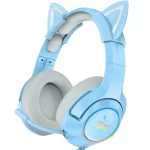 ONIKUMA Blue Cat Ear Headset Noise Reduction Headphone