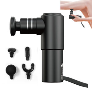 ブースター70W 2900mAh 14.2cmミニパーカッションマッサージャー4ギアハンドヘルド深い筋膜Muslce電気マッサージャーフィットネスリラックスツール