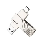Lenovo ThinkPlus TPCU301 2 In 1 Type-C USB3.0 Flash Drive 32G 64G 128G 360° Rotation Zinc Alloy USB Disk Portable Thumb Drive for Computer Phone