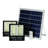 1000WLEDソーラーライトランプフラッドライトガーデンソーラースプリットパネルライト