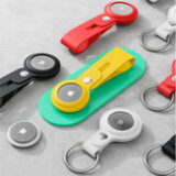 BlitzWolfRBW-TR1 ポータブル ピュア リキッド シリコン保護カバー スリーブ、Apple Airtags Bluetooth トラッカー用キーホルダー付き