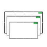 BlitzWolfR BW-VS2 Portable Projector Screen Simple Curtain 80-inch/100-inch/120-inch Polyester with Foldable & Compressed 1080P Full HD 16:9 Movie Simple Installation Outdoor